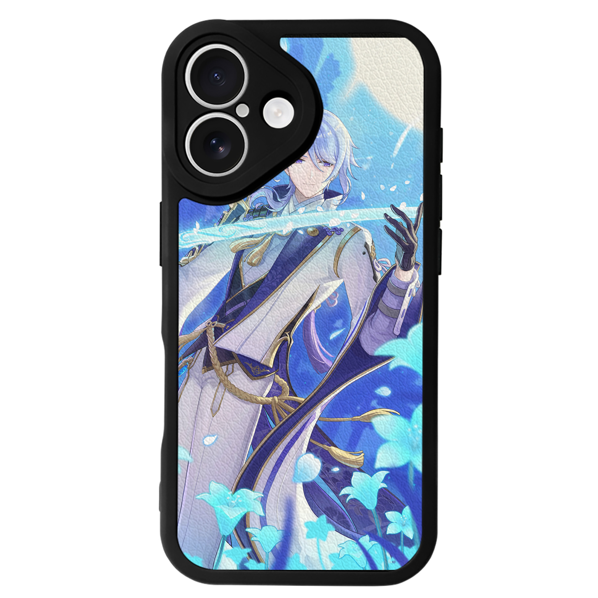 げんし神 genshin 【iPhone 16シリーズ対応】シリコンスマホケース（レザー調） 材質：シリコン